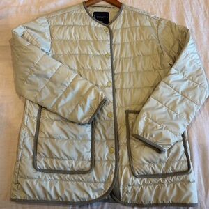 Everlane Renew Quilted Liner Jacket, Light Green, XS